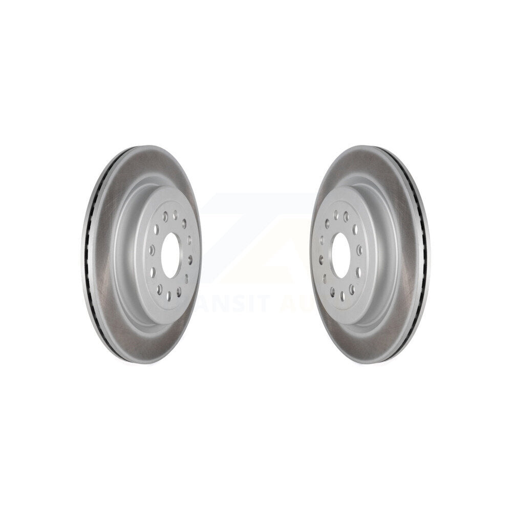 Coated Disc Brake Rotors Rear Pair For Ram 1500