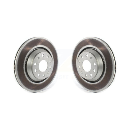 Coated Brake Rotor Rear Pair For Volkswagen Atlas Audi Q3 GTI Cross Sport Golf R