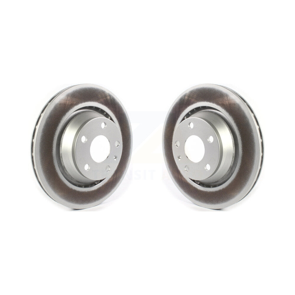 Coated Disc Brake Rotors Rear Pair For Audi TT Quattro TTS RS