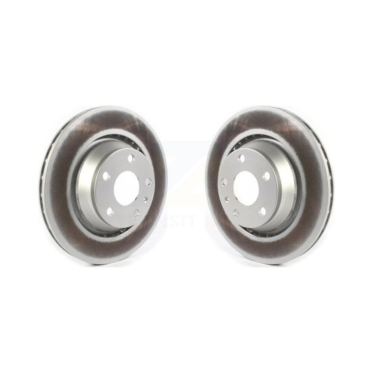 Coated Disc Brake Rotors Rear Pair For Audi TT Quattro TTS RS