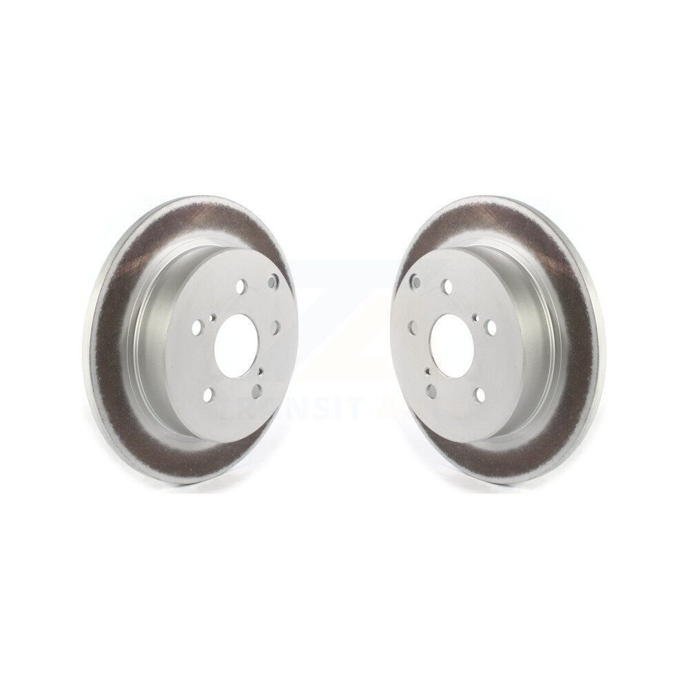 Coated Disc Brake Rotors Rear Pair For Toyota Prius V Mirai