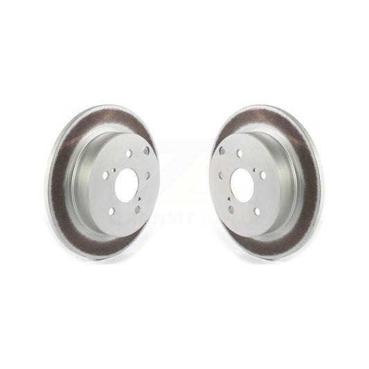 Coated Disc Brake Rotors Rear Pair For Toyota Prius V Mirai