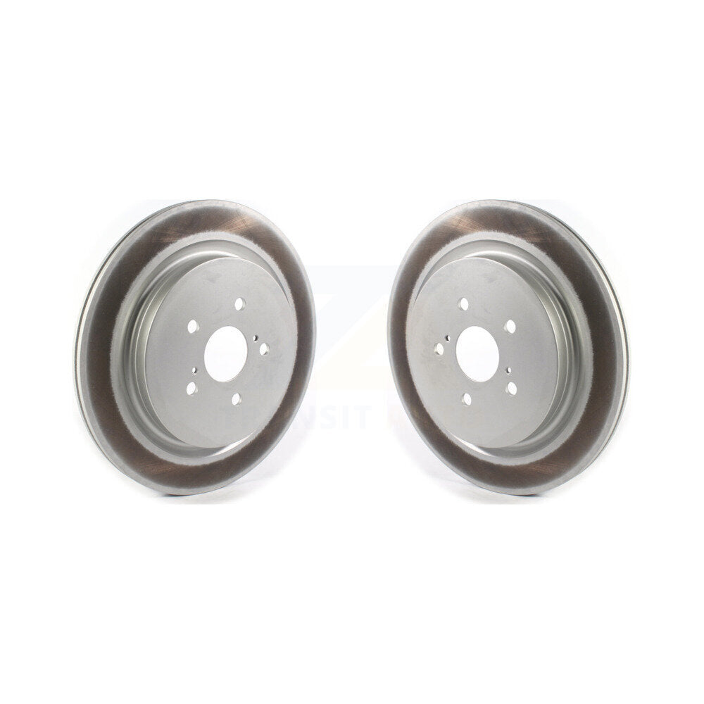 Coated Disc Brake Rotors Rear Pair For Lexus RX350 RX450h RX350L RX450hL