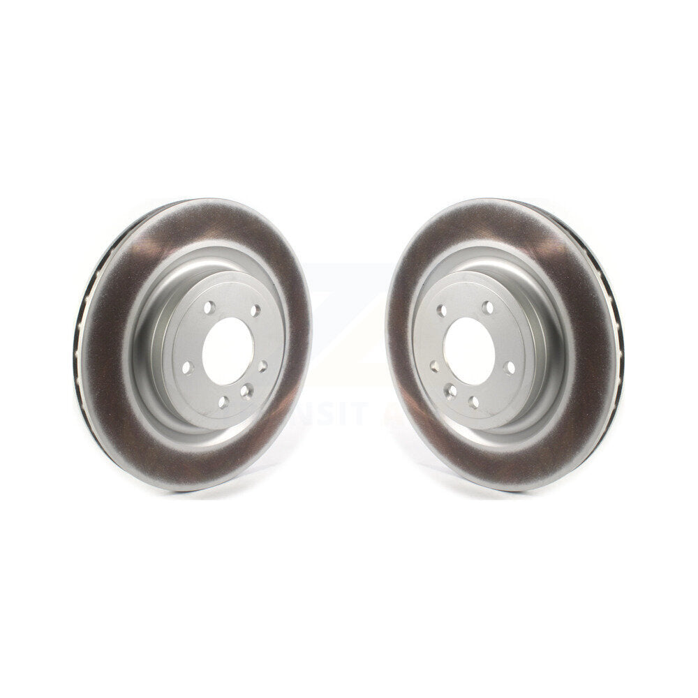 Coated Disc Brake Rotors Rear Pair For Land Rover Range Sport Discovery