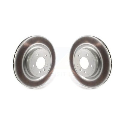 Coated Disc Brake Rotors Rear Pair For Land Rover Range Sport Discovery