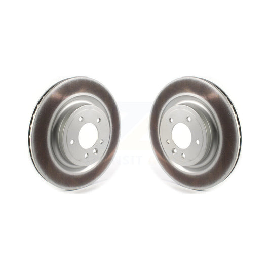 Coated Disc Brake Rotors Rear Pair For Land Rover Range Sport Discovery