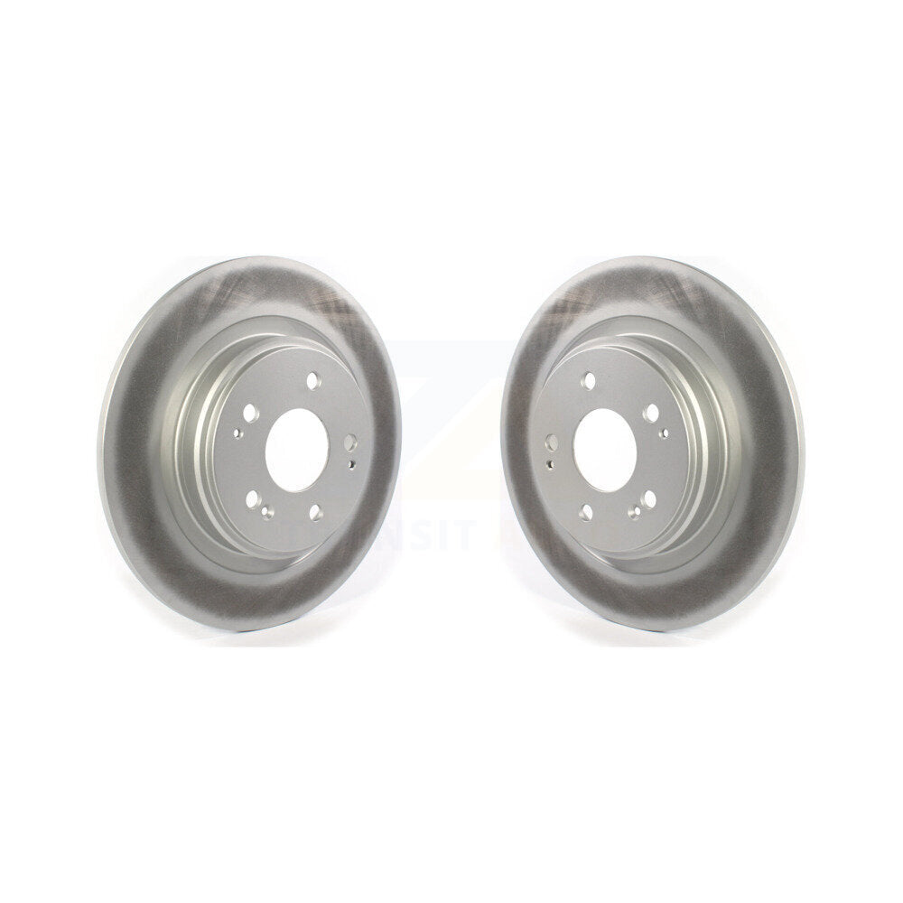 Coated Disc Brake Rotors Rear Pair For 2017-2020 Acura MDX
