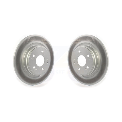 Coated Disc Brake Rotors Rear Pair For 2017-2020 Acura MDX