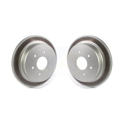 Coated Disc Brake Rotors Rear Pair For 2017-2024 Nissan TITAN