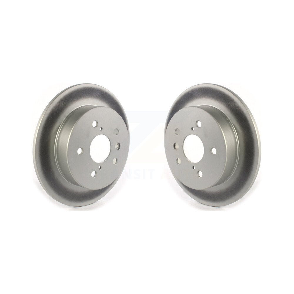 Coated Disc Brake Rotors Rear Pair For Toyota Camry