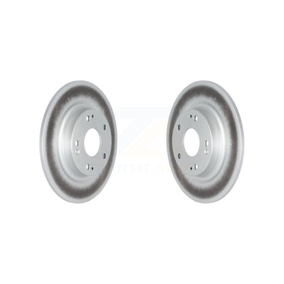 Coated Disc Brake Rotors Rear Pair For 2017-2020 Honda Civic Si