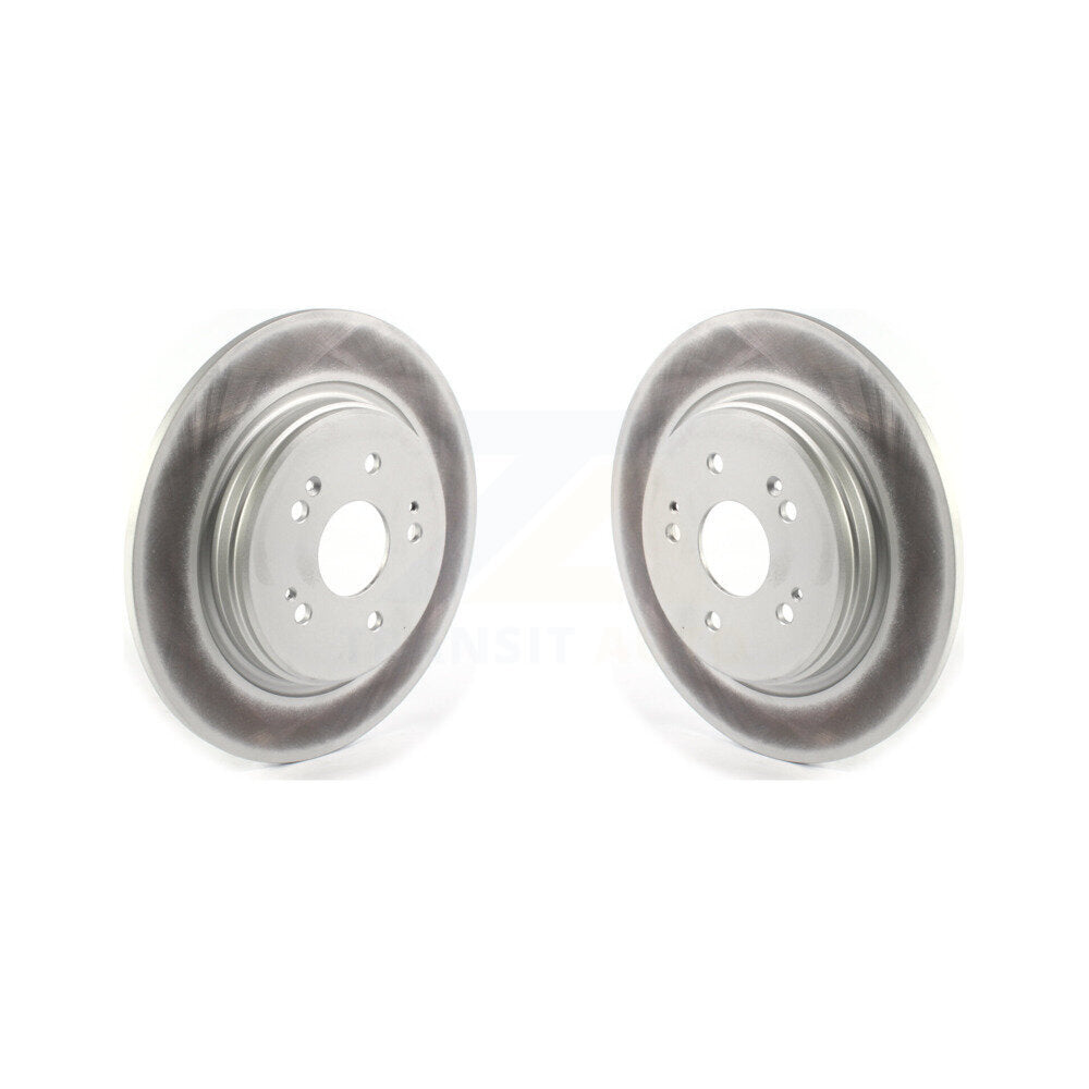 Coated Disc Brake Rotors Rear Pair For Acura RDX Honda HR-V Clarity