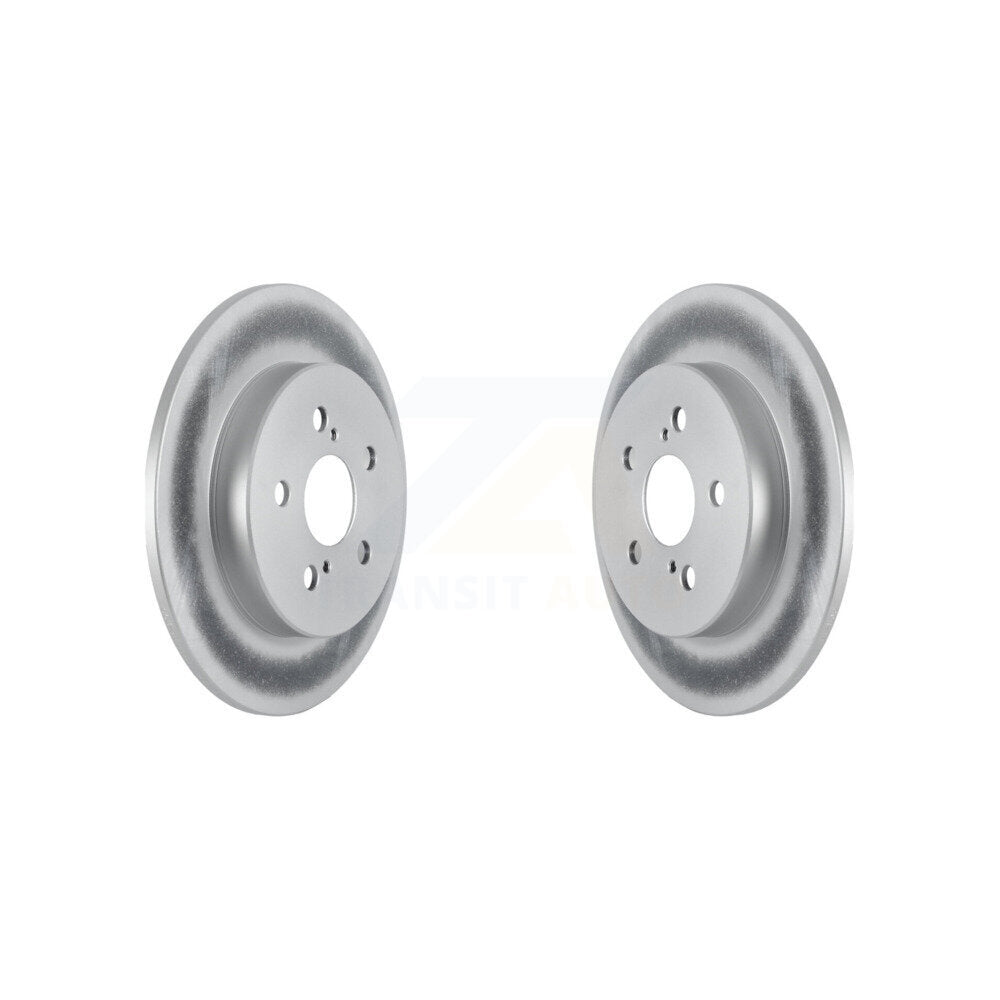 Coated Disc Brake Rotors Rear Pair For Toyota Corolla