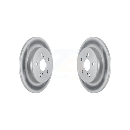 Coated Disc Brake Rotors Rear Pair For Toyota Corolla