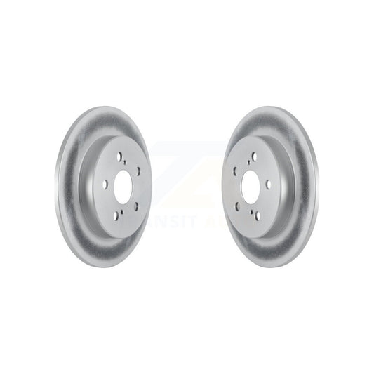 Coated Disc Brake Rotors Rear Pair For Toyota Corolla