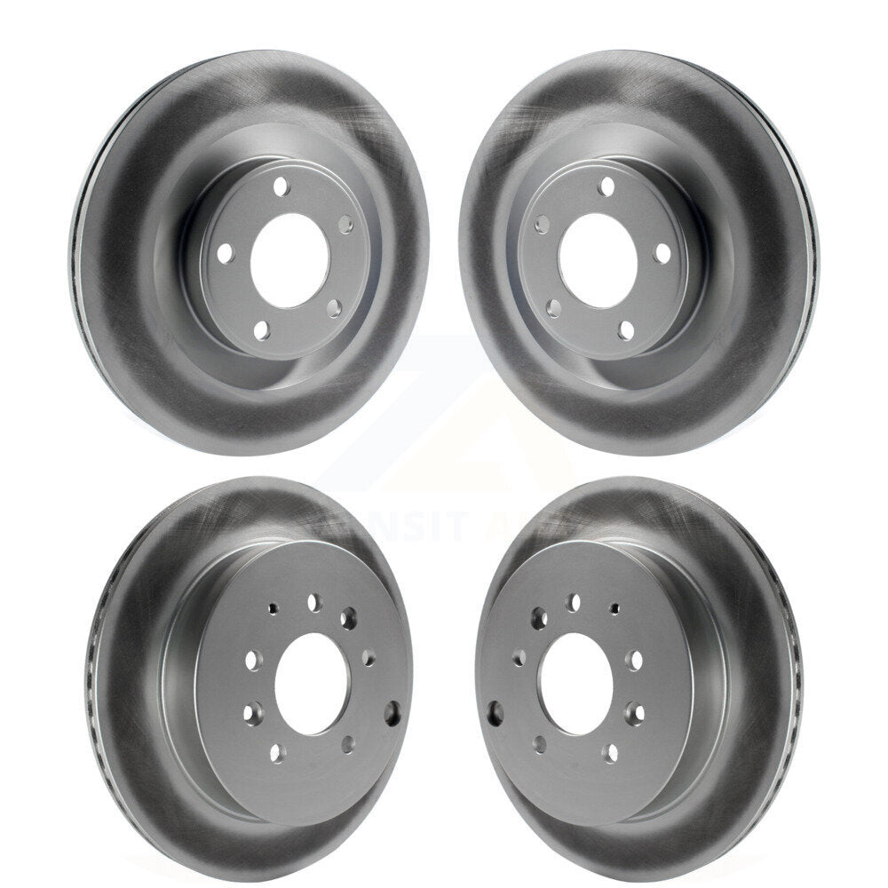 Coated Disc Brake Rotors Front Rear Kit For Ford Edge Lincoln MKX