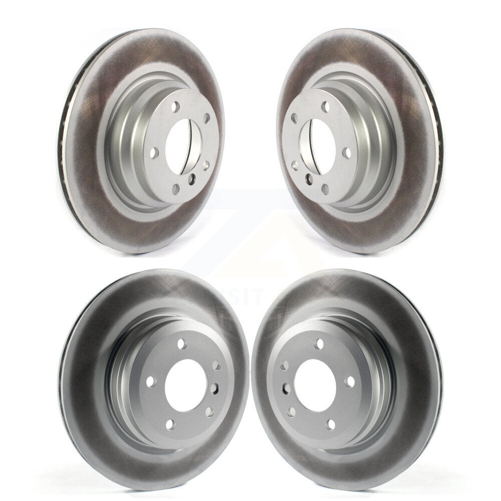 Coated Disc Brake Rotors Front Rear Kit For 2006 BMW 330i 330xi