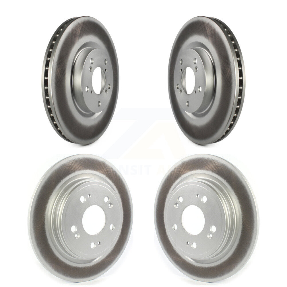 Coat Disc Brake Rotor Front Rear Kit For 2014-2020 Acura RLX Sport Hybrid SH-AWD