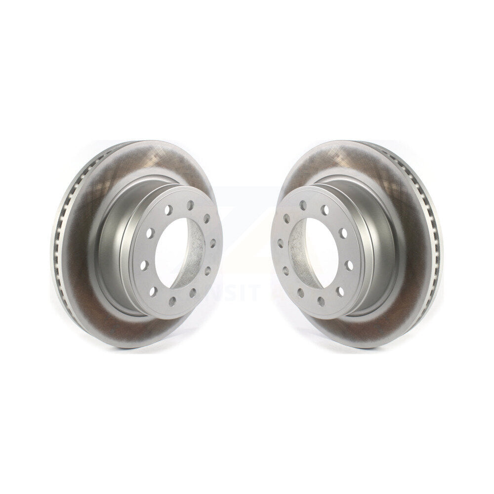 Coat Brake Rotors Front Pair For Ram Dodge Sterling Truck 4500 5500 Bullet 45 55