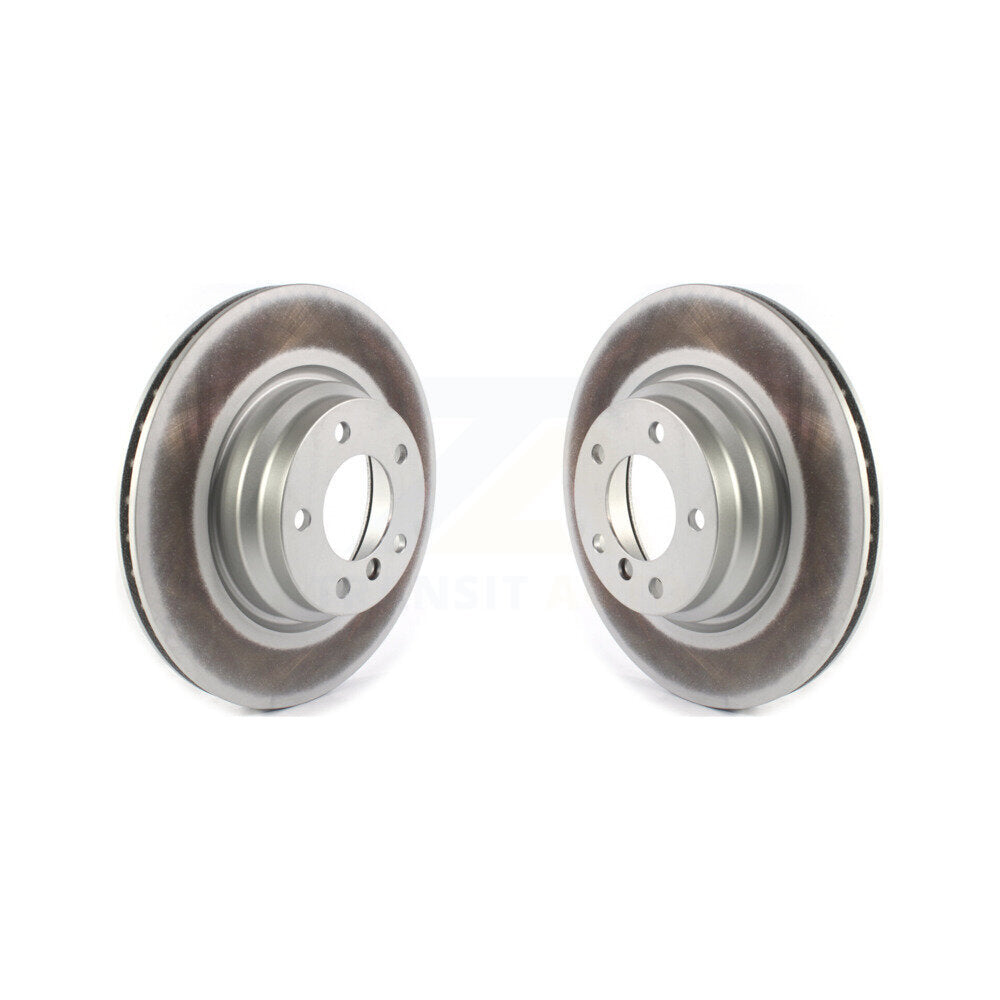 Coated Disc Brake Rotors Front Pair For BMW X1 330i 330xi