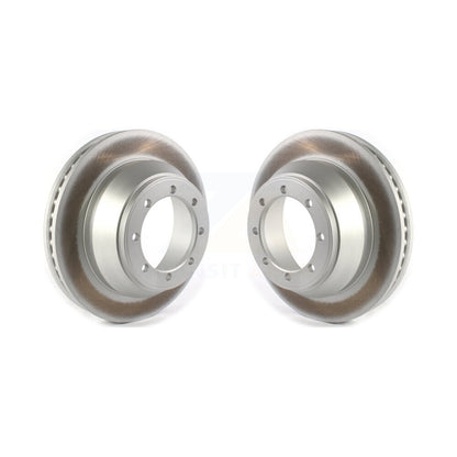Coated Disc Brake Rotors Rear Pair For Ford E-450 Super Duty
