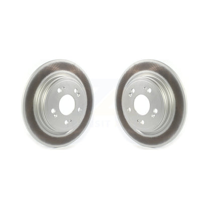 Coated Disc Brake Rotors Rear Pair For 2014-2020 Acura RLX