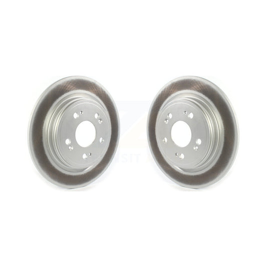 Coated Disc Brake Rotors Rear Pair For 2014-2020 Acura RLX