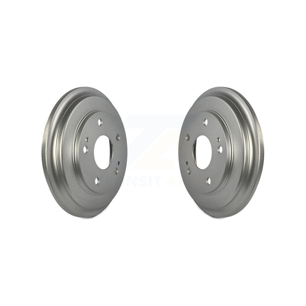 Coated Brake Drums Rear Pair For Honda Civic