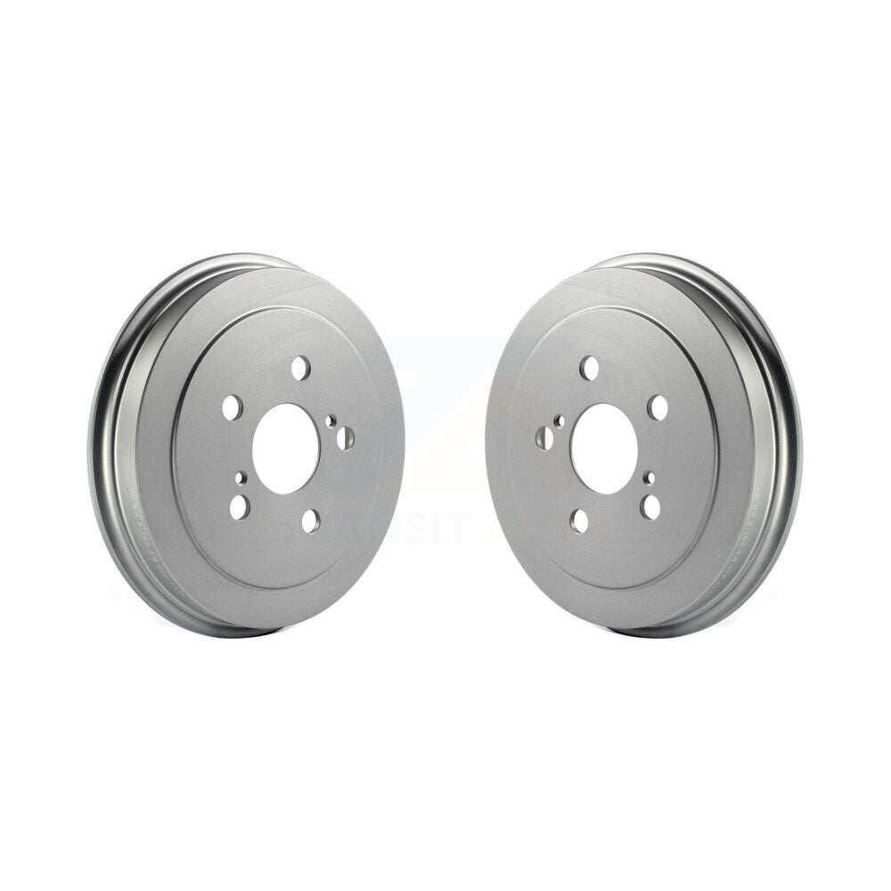 Coated Brake Drums Rear Pair For Toyota Corolla Prius Celica