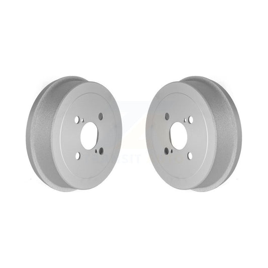 Coated Brake Drums Rear Pair For Toyota Corolla Prizm Chevrolet Geo
