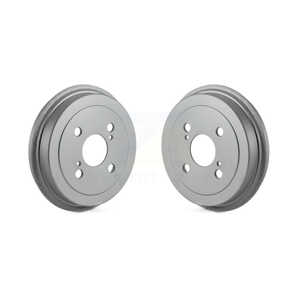 Coated Brake Drums Rear Pair For 2000-2005 Toyota Echo