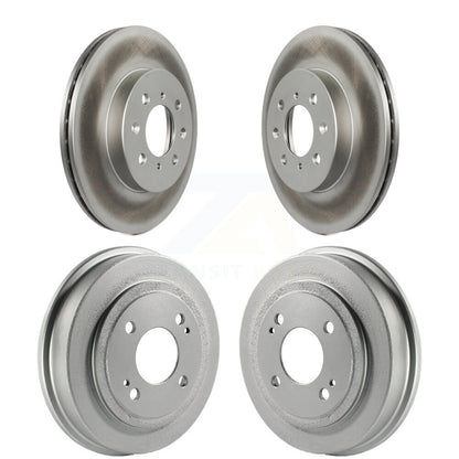 Disc Brake Rotors Drums Kit Front Rear For Honda Fit Civic Acura EL