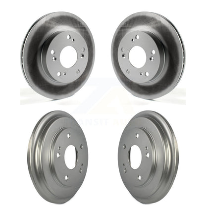 Disc Brake Rotors Drums Kit Front Rear For Honda Civic