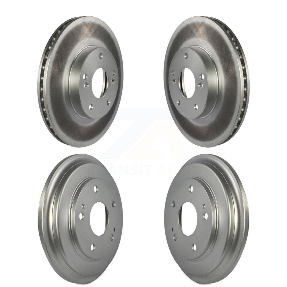Disc Brake Rotors Drums Kit Front Rear For Honda Civic
