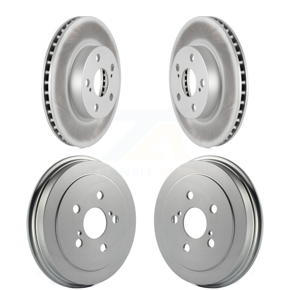Disc Brake Rotors Drums Kit Front Rear For 2004-2008 Toyota Prius