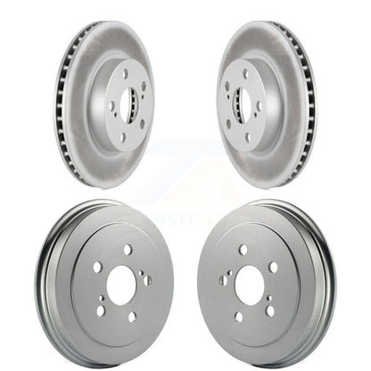 Disc Brake Rotors Drums Kit Front Rear For 2004-2008 Toyota Prius