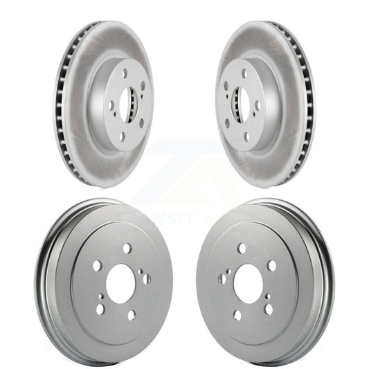 Disc Brake Rotors Drums Kit Front Rear For 2004-2008 Toyota Prius