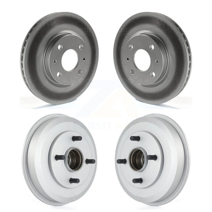 Disc Brake Rotors Drum Front Rear Kit For 2008 Ford Focus Wheel Bearing Included