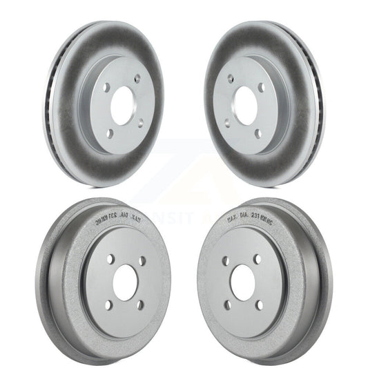 Disc Brake Rotors Drum Front Rear Kit For Chevrolet Cobalt Pontiac Saturn Ion G5