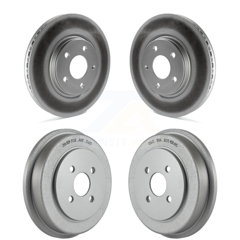 Brake Rotors Drums Front Rear Kit For 2006 Pontiac Pursuit With Disc Brakes