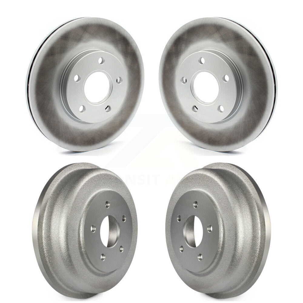 Disc Brake Rotors Drums Kit Front Rear For 2010-2013 Ford Transit Connect