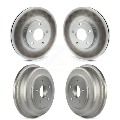 Disc Brake Rotors Drums Kit Front Rear For 2010-2013 Ford Transit Connect