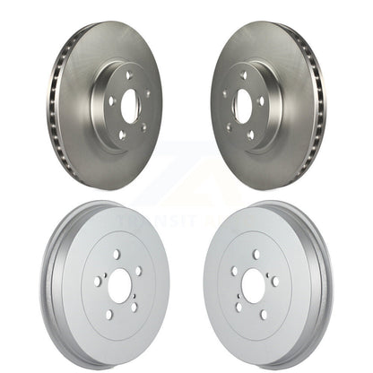 Disc Brake Rotors Drums Kit Front Rear For Toyota Matrix Pontiac Vibe