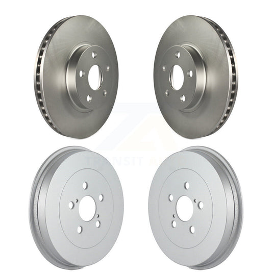 Disc Brake Rotors Drums Kit Front Rear For Toyota Matrix Pontiac Vibe