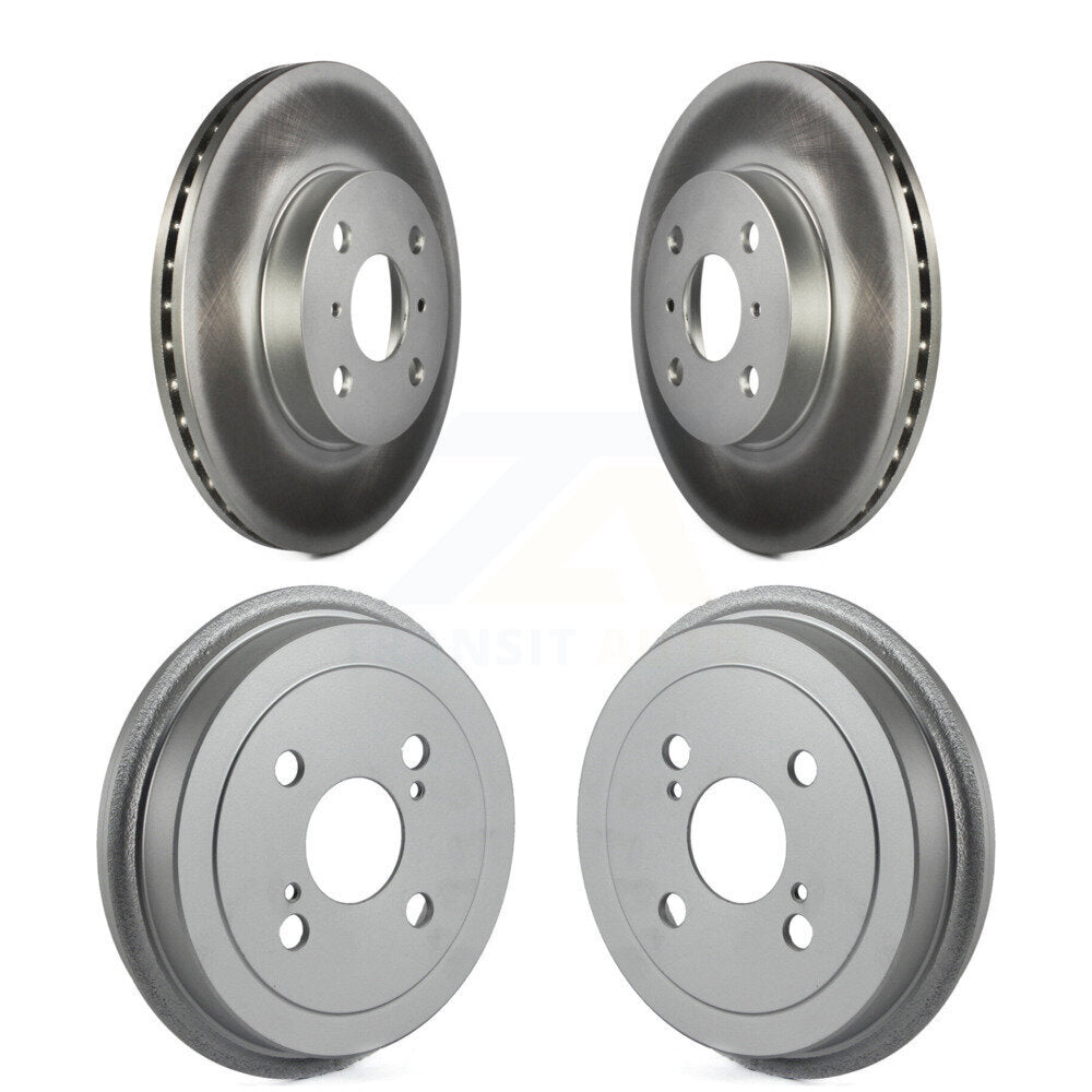 Disc Brake Rotors Drums Kit Front Rear For Toyota Echo