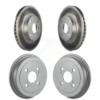 Disc Brake Rotors Drums Kit Front Rear For Toyota Echo