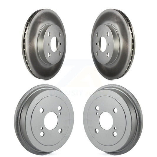 Disc Brake Rotors Drums Kit Front Rear For Toyota Echo