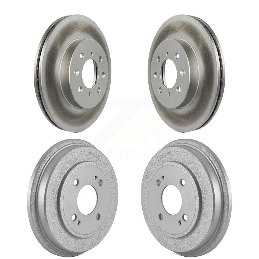 Disc Brake Rotors Drums Kit Front Rear For Honda Civic Fit Insight