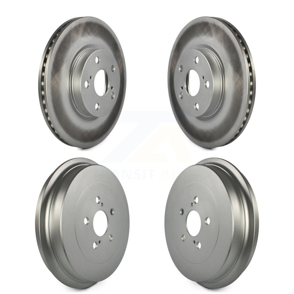 Disc Brake Rotors Drums Kit Front Rear For Toyota Corolla