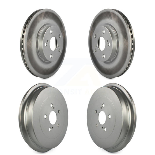 Disc Brake Rotors Drums Kit Front Rear For Toyota Corolla